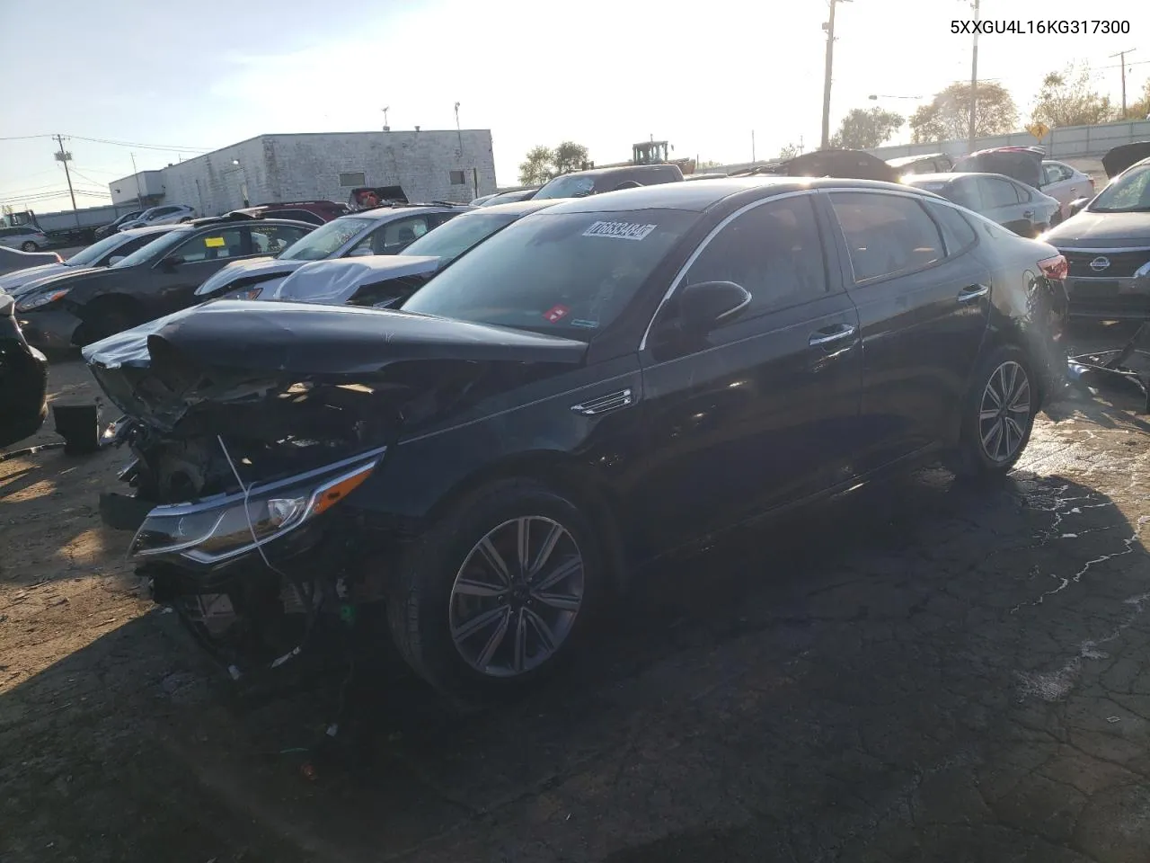 2019 Kia Optima Ex VIN: 5XXGU4L16KG317300 Lot: 76633484