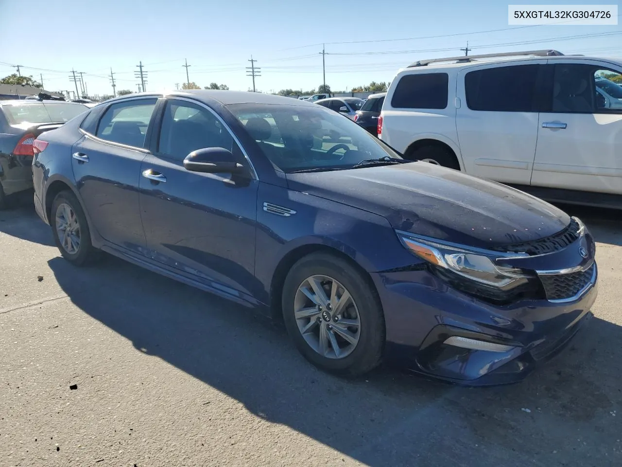 2019 Kia Optima Lx VIN: 5XXGT4L32KG304726 Lot: 76829024