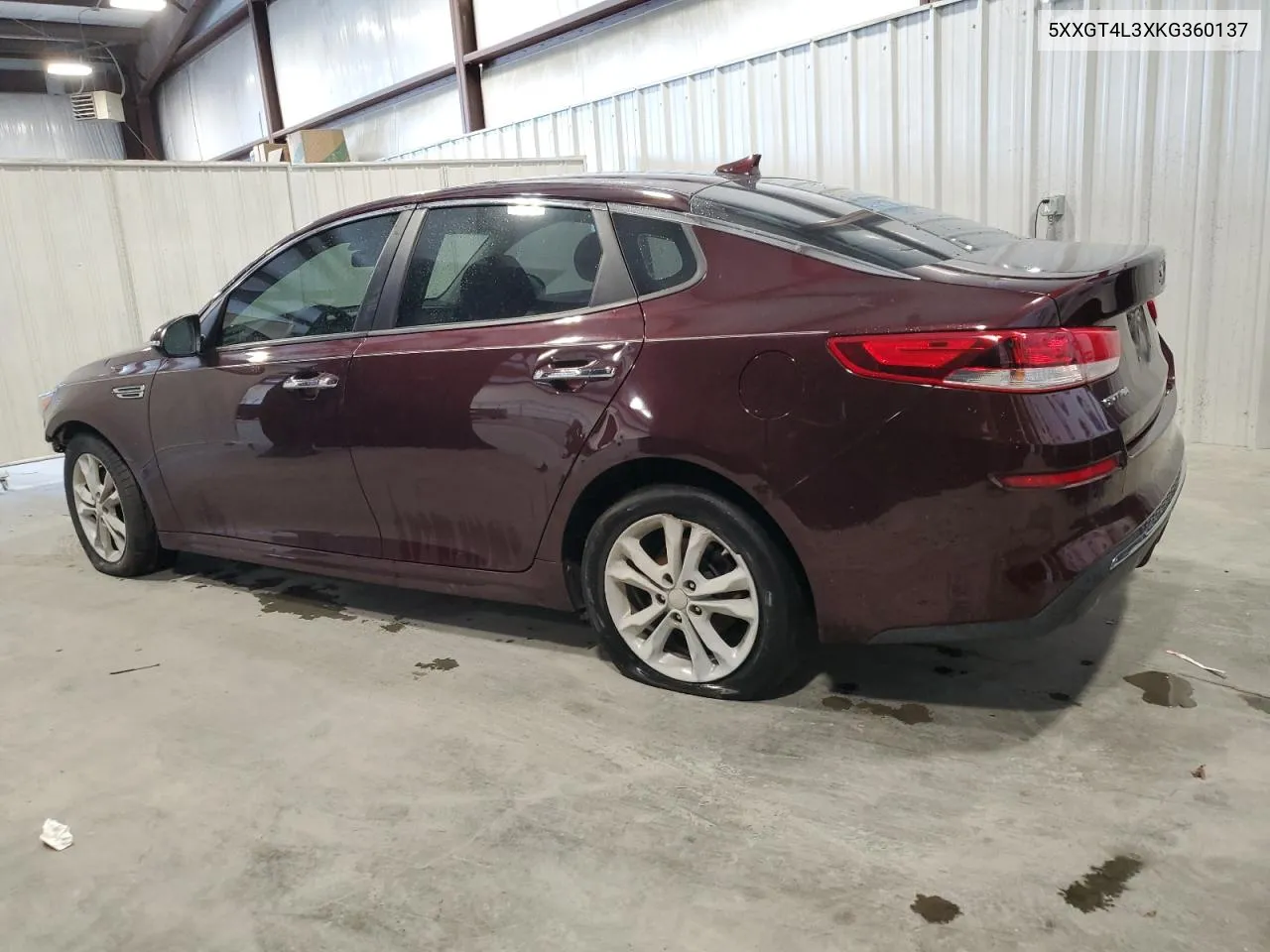 2019 Kia Optima Lx VIN: 5XXGT4L3XKG360137 Lot: 76833344