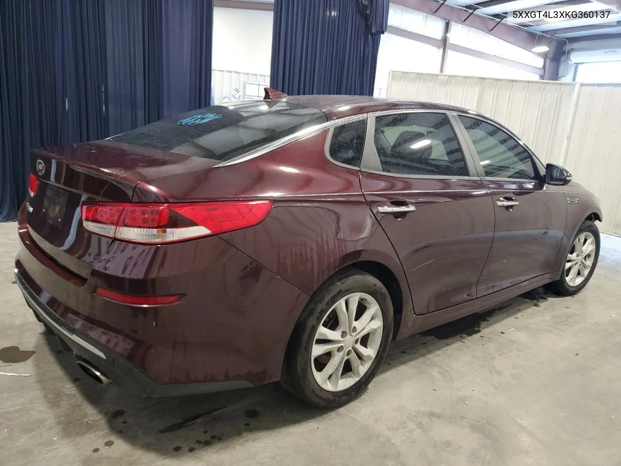 2019 Kia Optima Lx VIN: 5XXGT4L3XKG360137 Lot: 76833344