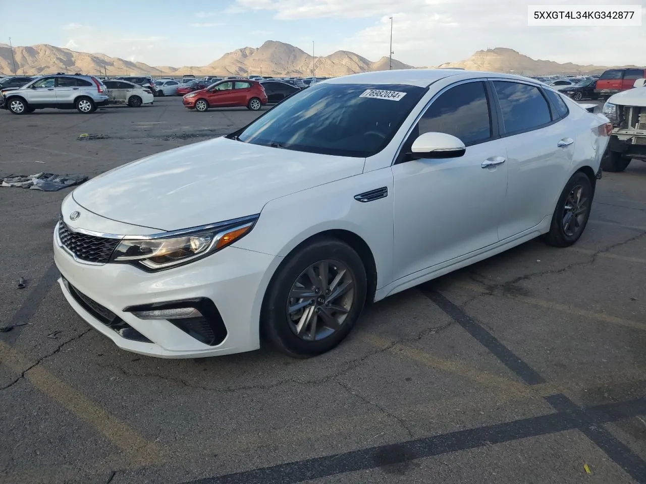 2019 Kia Optima Lx VIN: 5XXGT4L34KG342877 Lot: 76982034