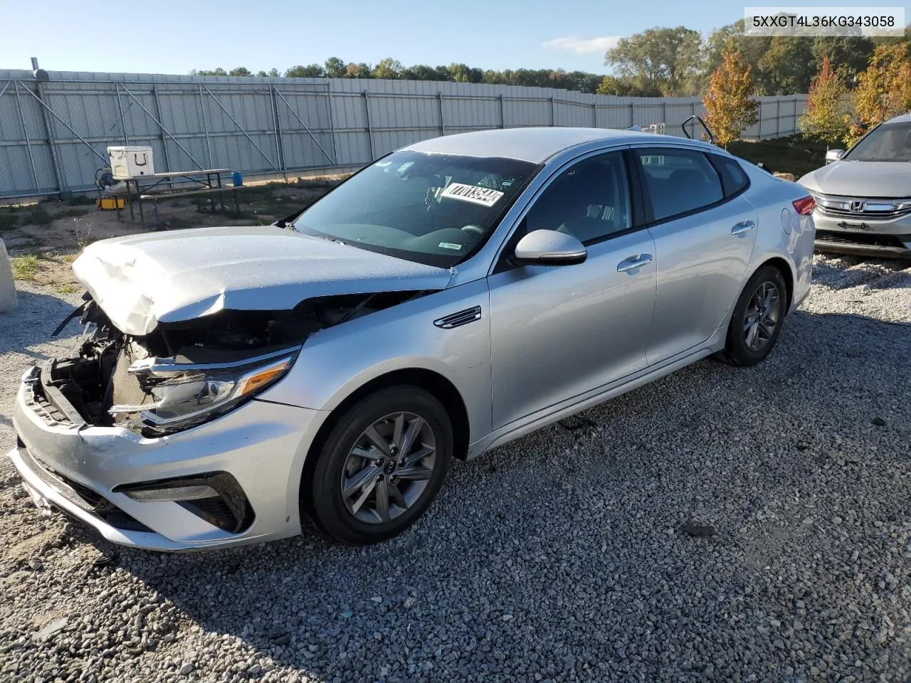 2019 Kia Optima Lx VIN: 5XXGT4L36KG343058 Lot: 77013544