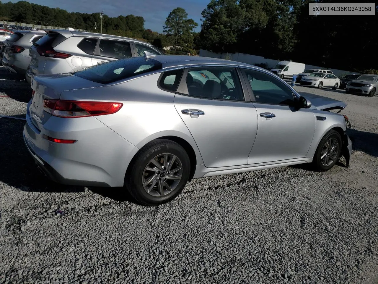 2019 Kia Optima Lx VIN: 5XXGT4L36KG343058 Lot: 77013544