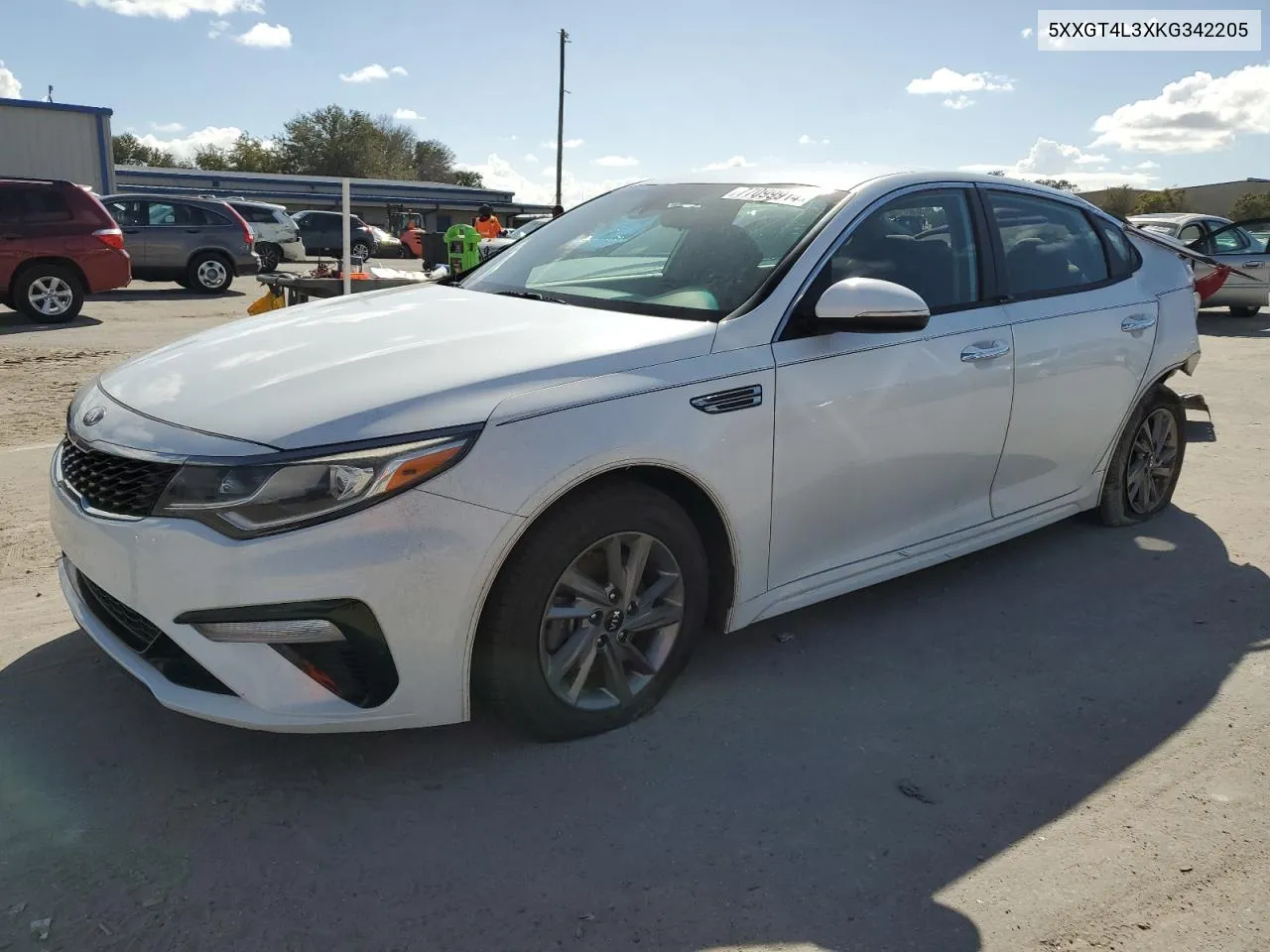 2019 Kia Optima Lx VIN: 5XXGT4L3XKG342205 Lot: 77099914