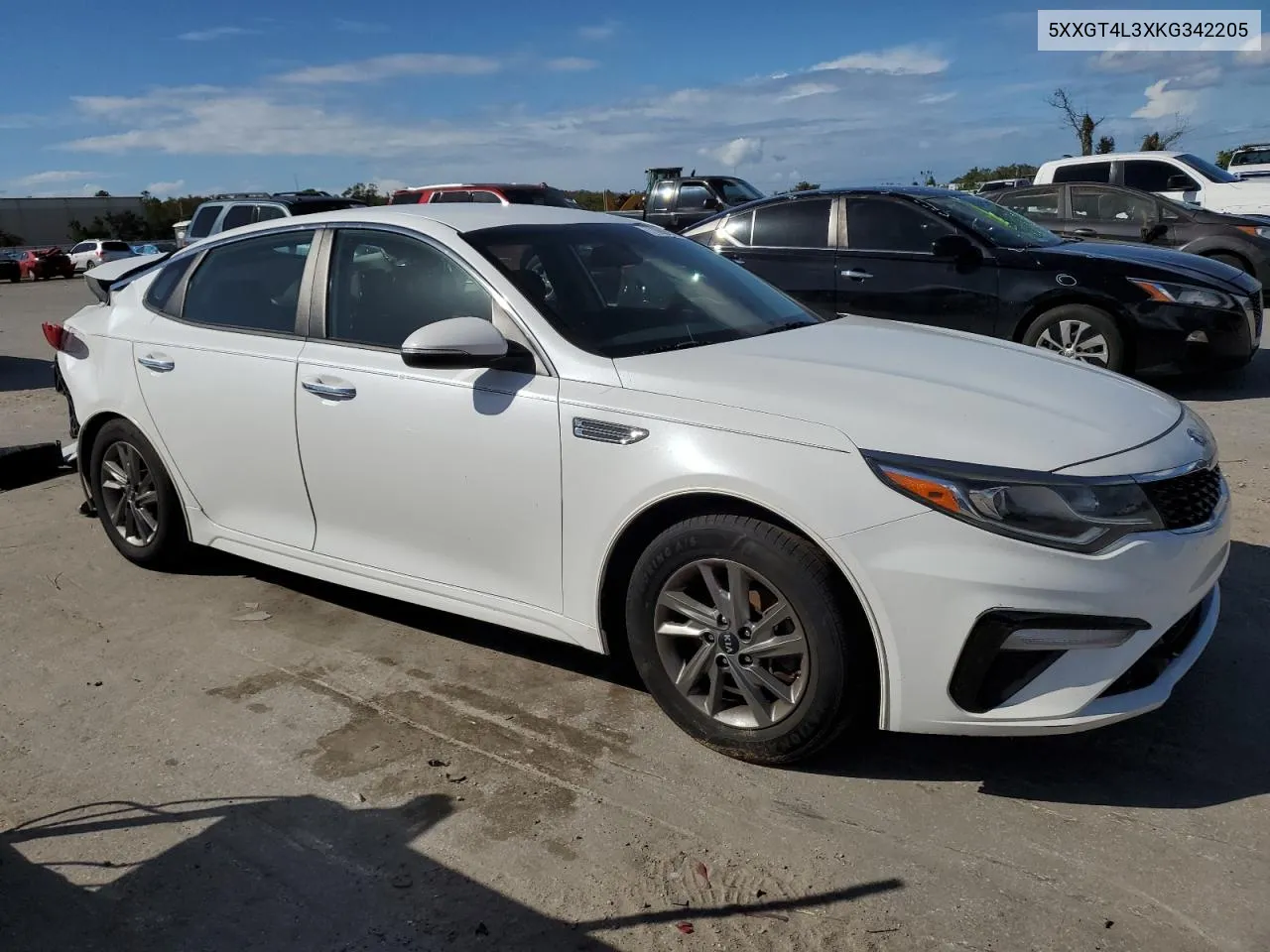 2019 Kia Optima Lx VIN: 5XXGT4L3XKG342205 Lot: 77099914