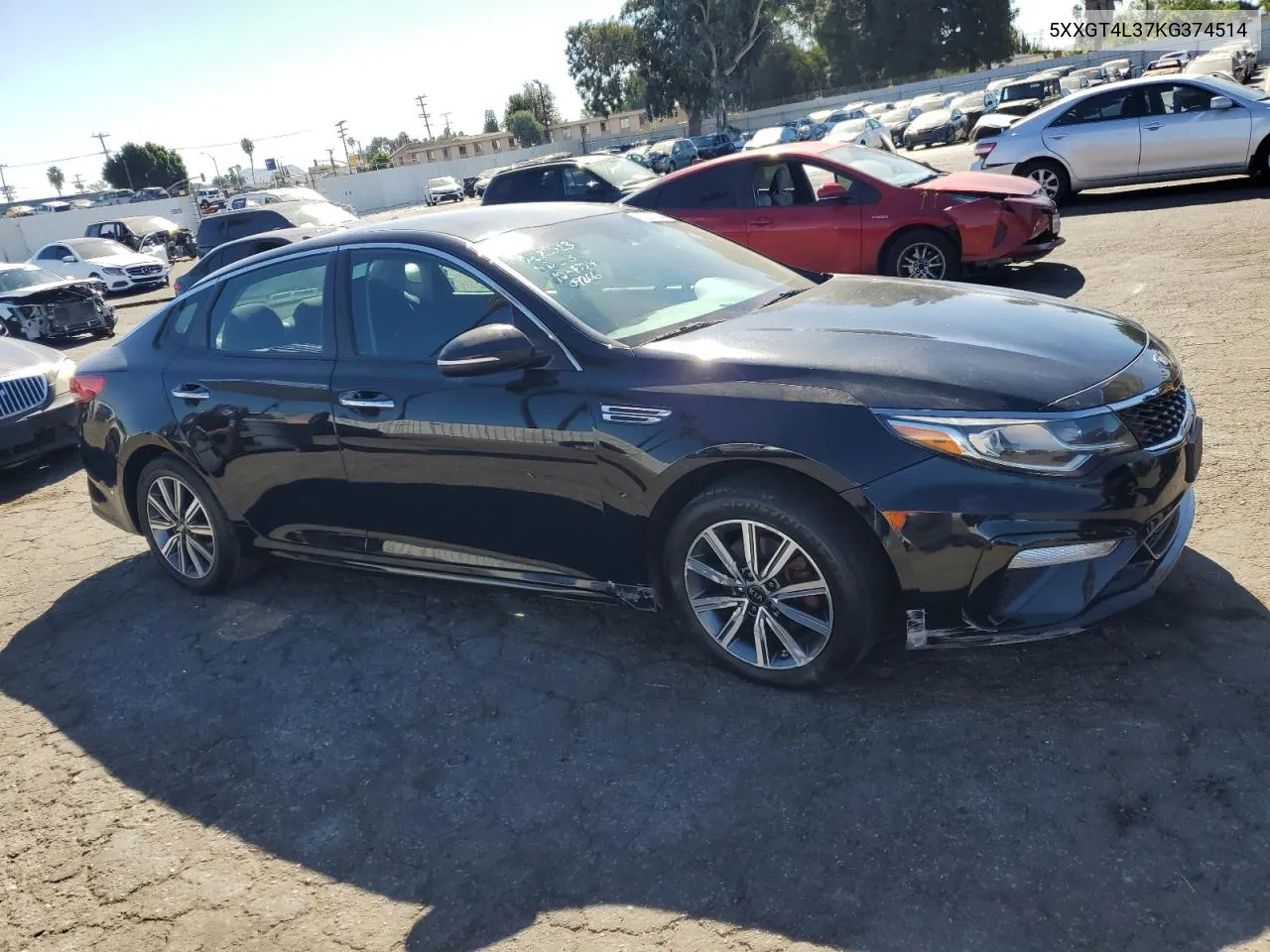 5XXGT4L37KG374514 2019 Kia Optima Lx