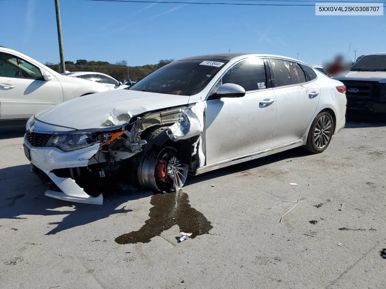 2019 Kia Optima Sxl VIN: 5XXGV4L25KG308707 Lot: 77413844