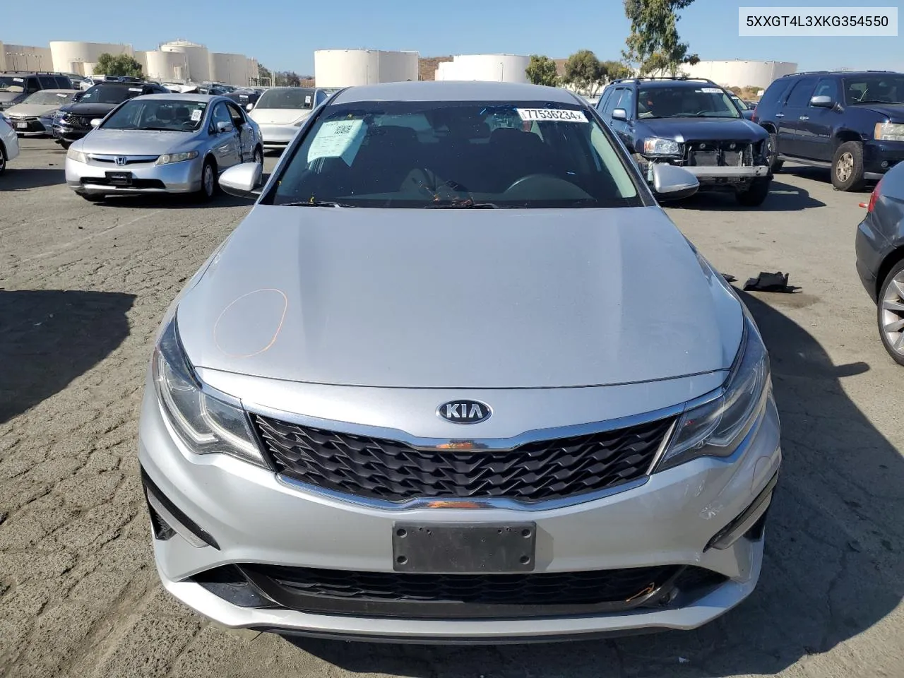 2019 Kia Optima Lx VIN: 5XXGT4L3XKG354550 Lot: 77536234