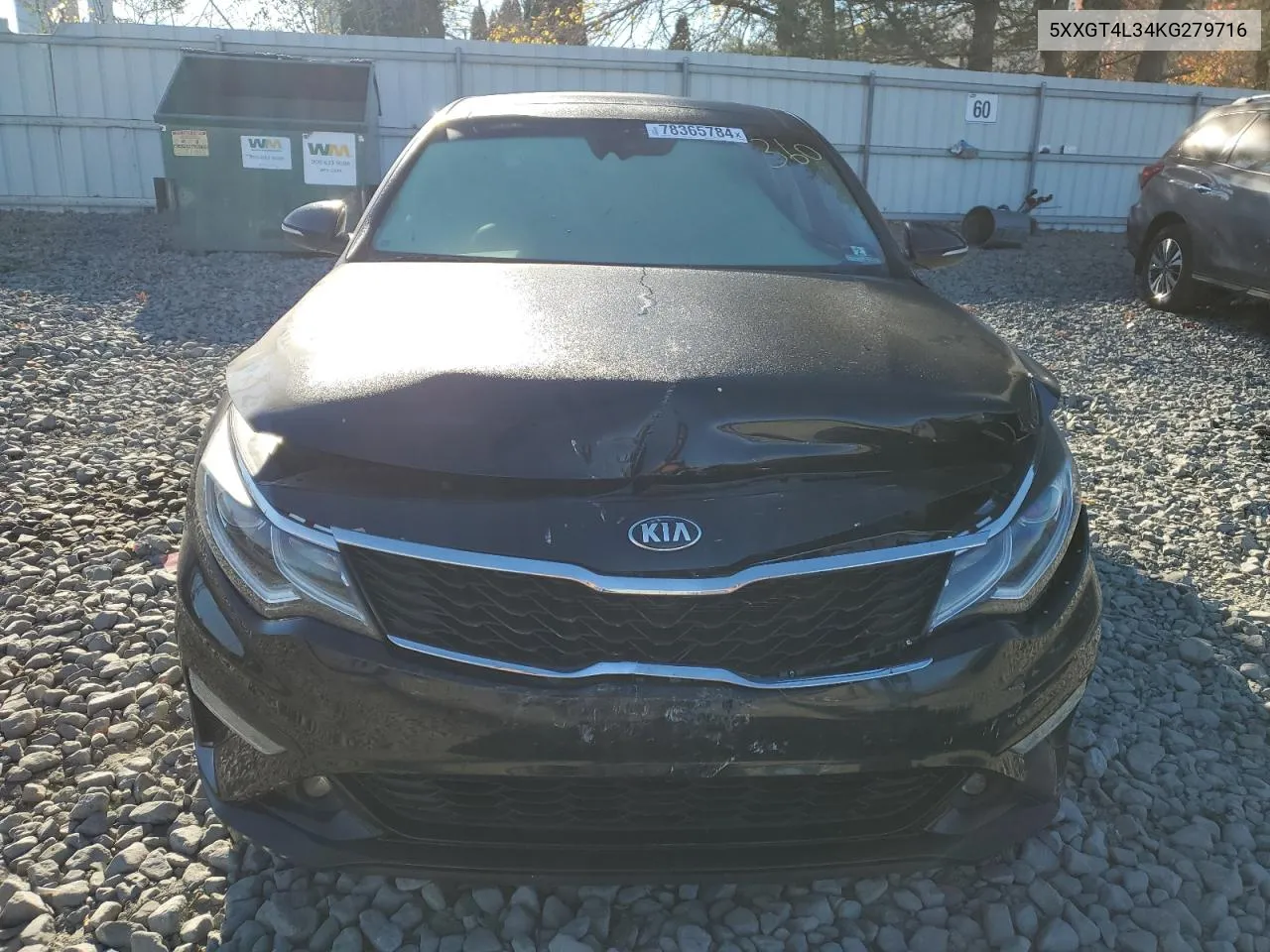 2019 Kia Optima Lx VIN: 5XXGT4L34KG279716 Lot: 78365784