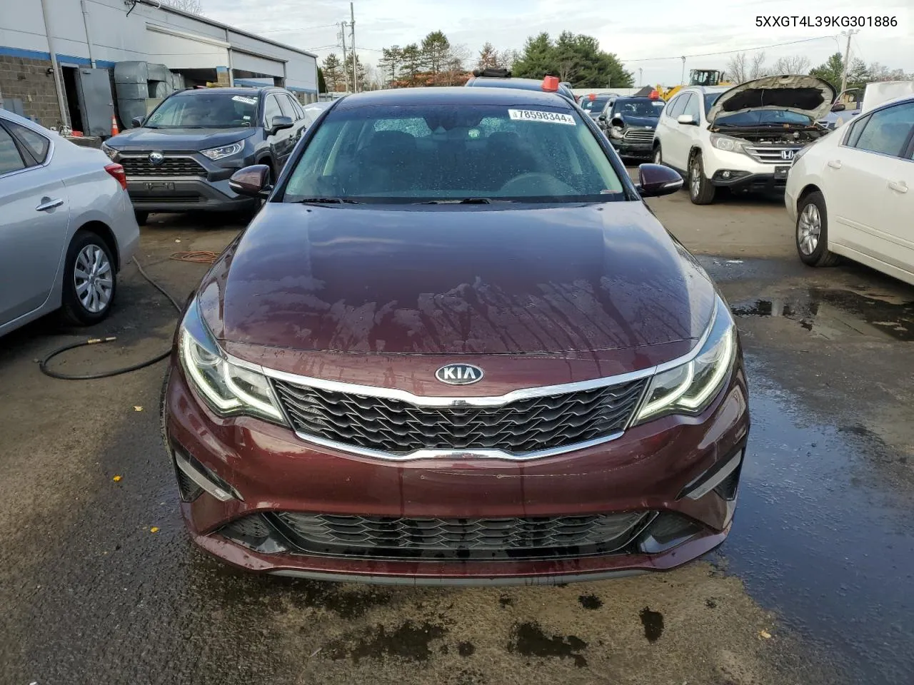 2019 Kia Optima Lx VIN: 5XXGT4L39KG301886 Lot: 78598344