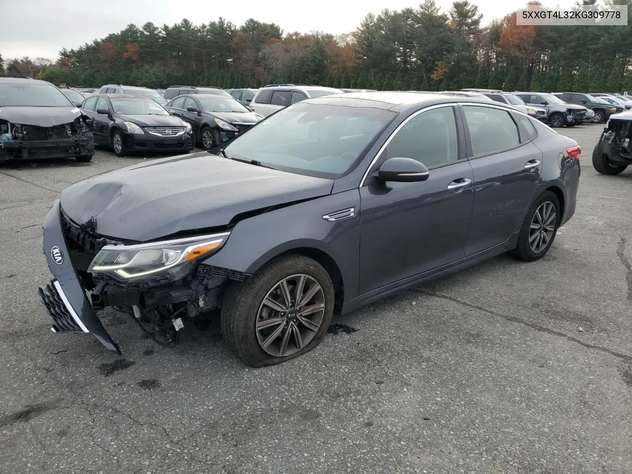 2019 Kia Optima Lx VIN: 5XXGT4L32KG309778 Lot: 78683264