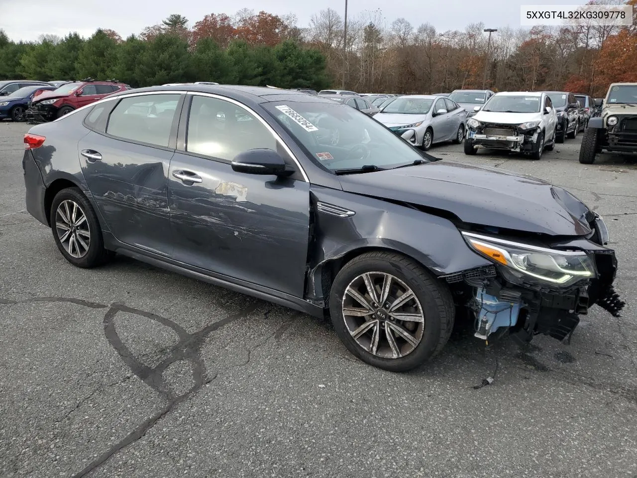 2019 Kia Optima Lx VIN: 5XXGT4L32KG309778 Lot: 78683264