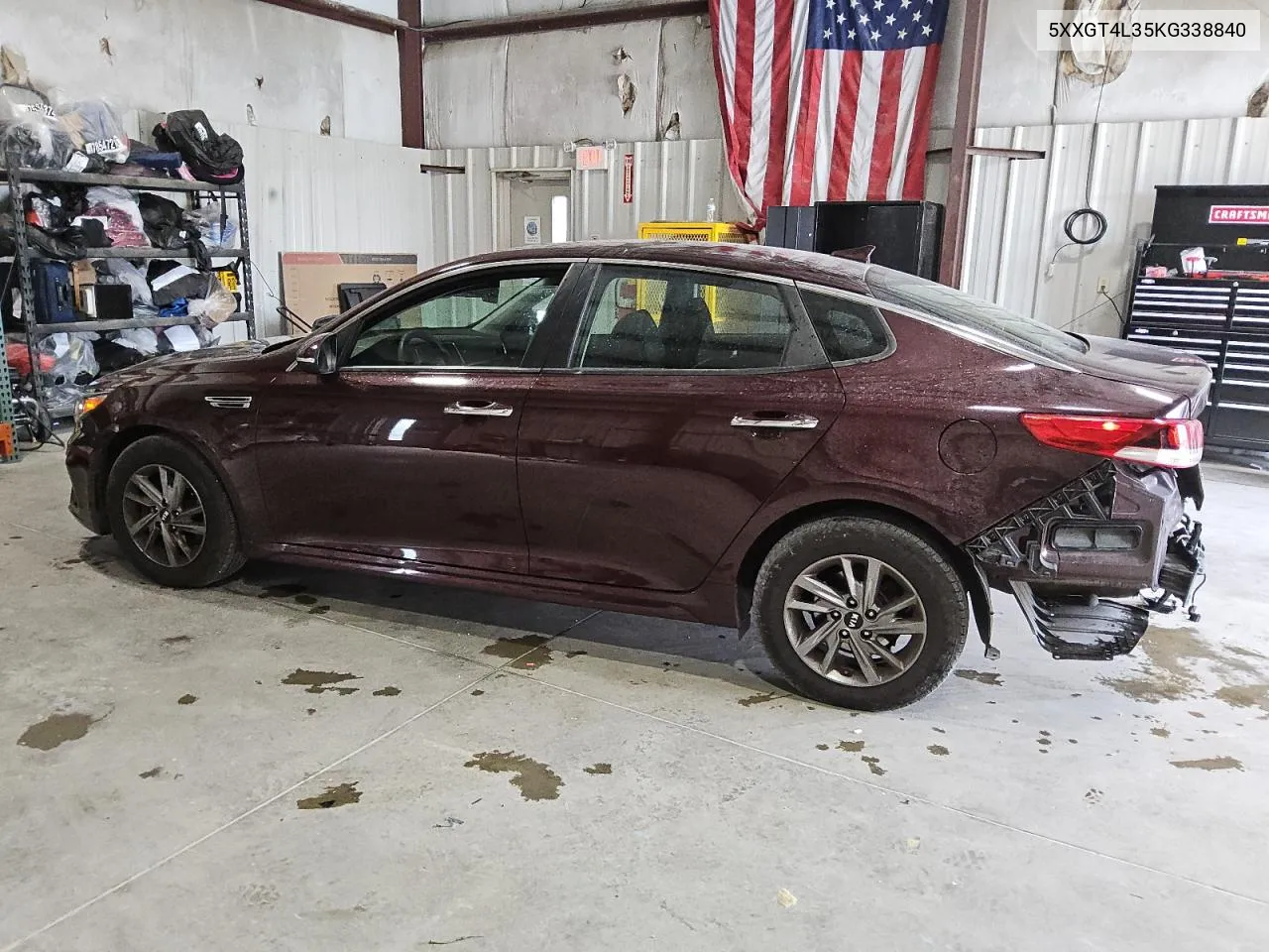 2019 Kia Optima Lx VIN: 5XXGT4L35KG338840 Lot: 78757054