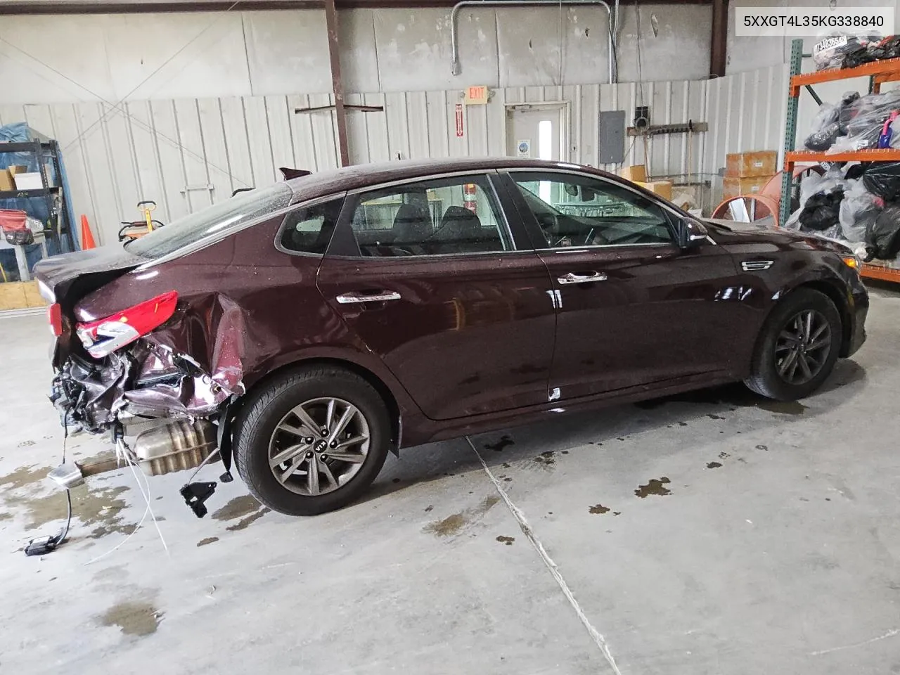 2019 Kia Optima Lx VIN: 5XXGT4L35KG338840 Lot: 78757054