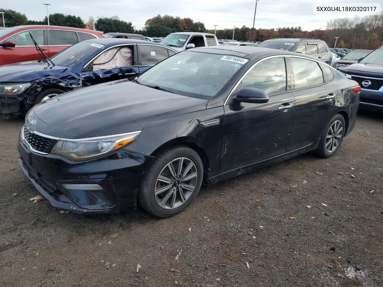 2019 Kia Optima Ex VIN: 5XXGU4L18KG320117 Lot: 78874664