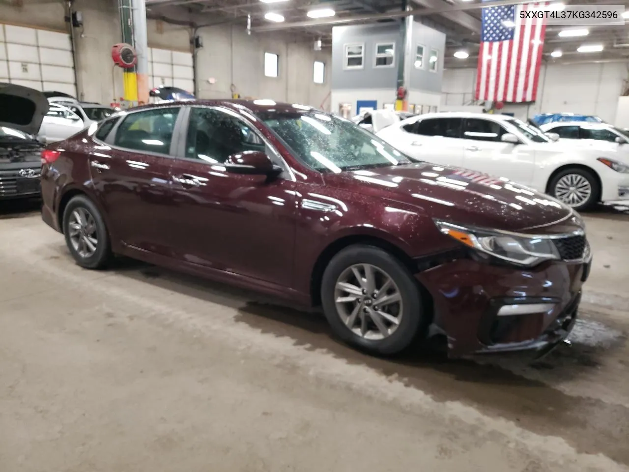 2019 Kia Optima Lx VIN: 5XXGT4L37KG342596 Lot: 79297274