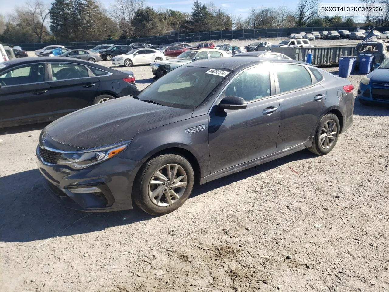 5XXGT4L37KG322526 2019 Kia Optima Lx