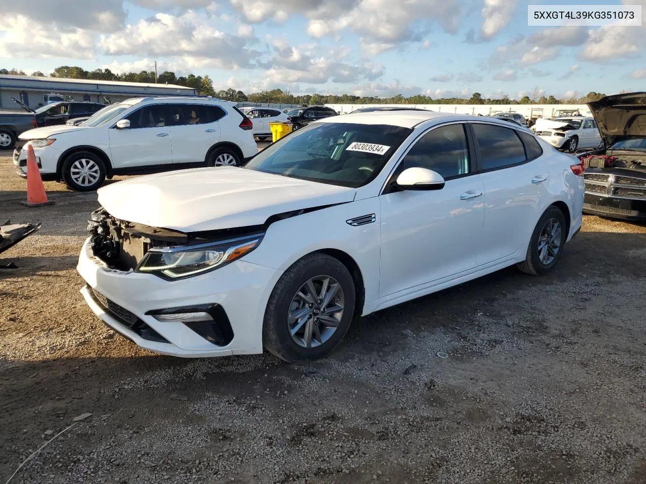 2019 Kia Optima Lx VIN: 5XXGT4L39KG351073 Lot: 80303934