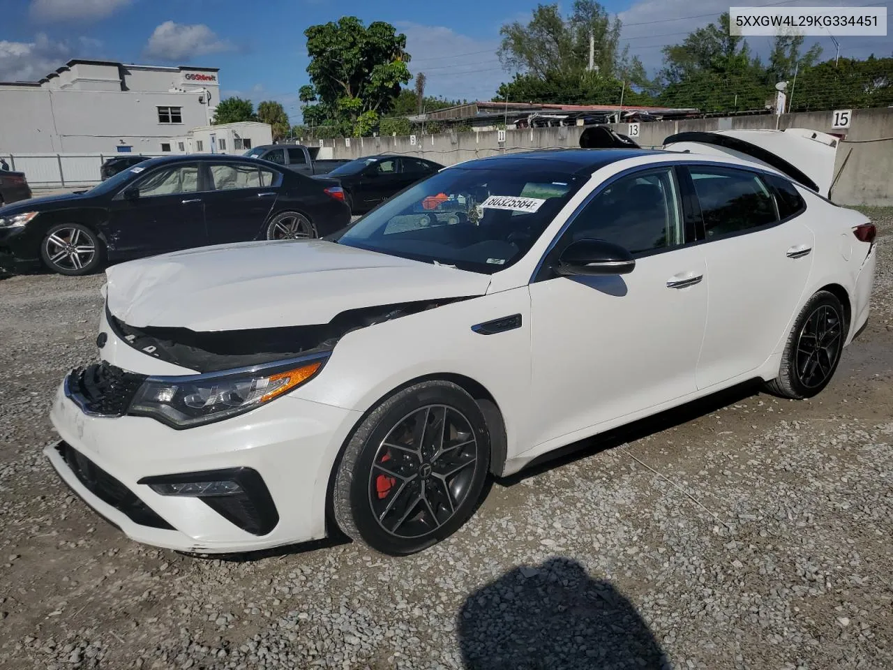 2019 Kia Optima Sx VIN: 5XXGW4L29KG334451 Lot: 80325584