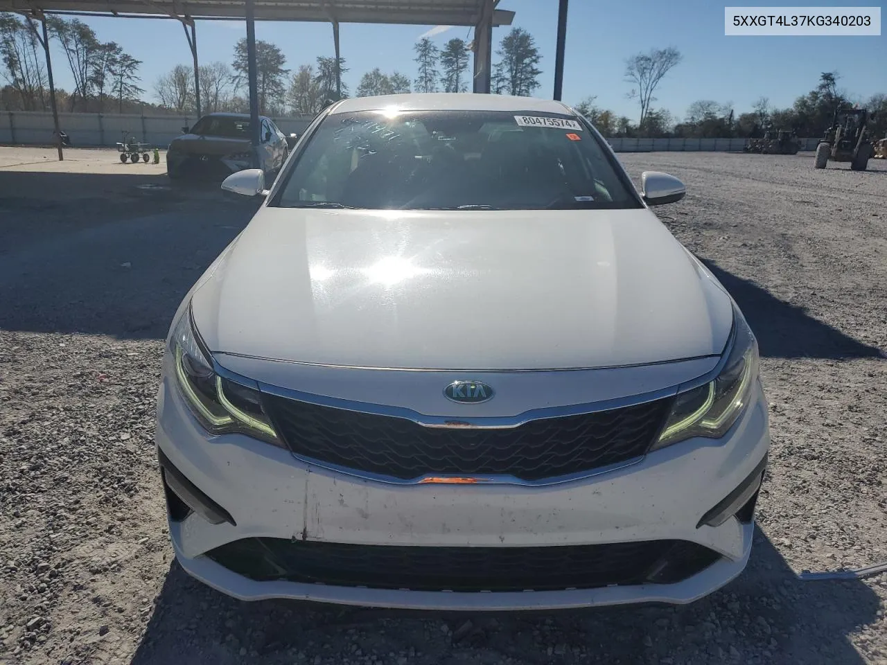 2019 Kia Optima Lx VIN: 5XXGT4L37KG340203 Lot: 80475574