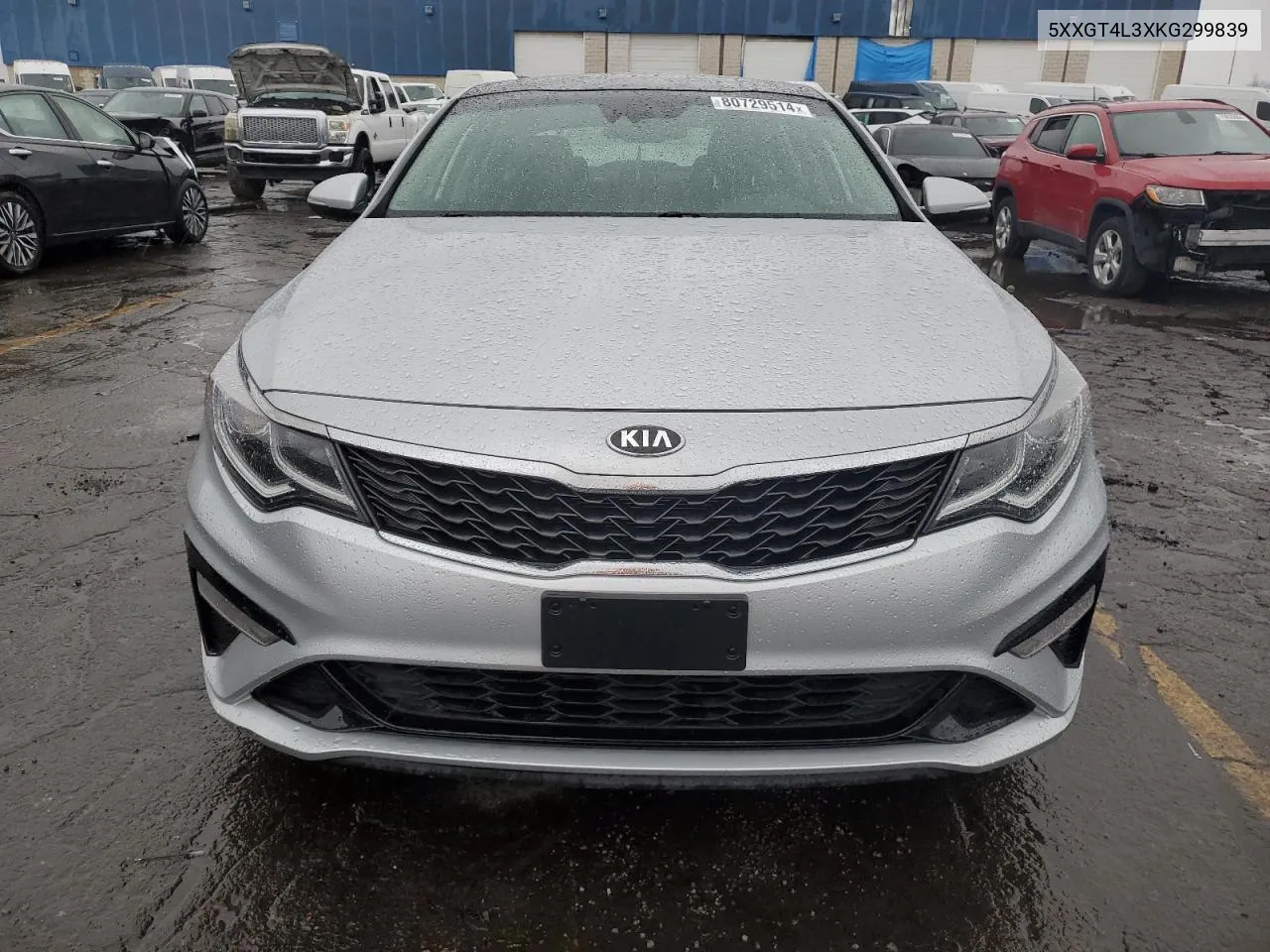 2019 Kia Optima Lx VIN: 5XXGT4L3XKG299839 Lot: 80729514