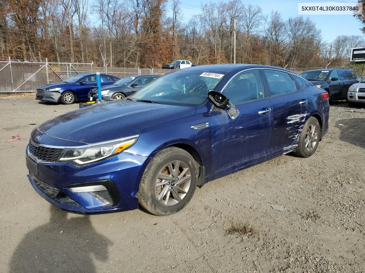 2019 Kia Optima Lx VIN: 5XXGT4L30KG337840 Lot: 80861744