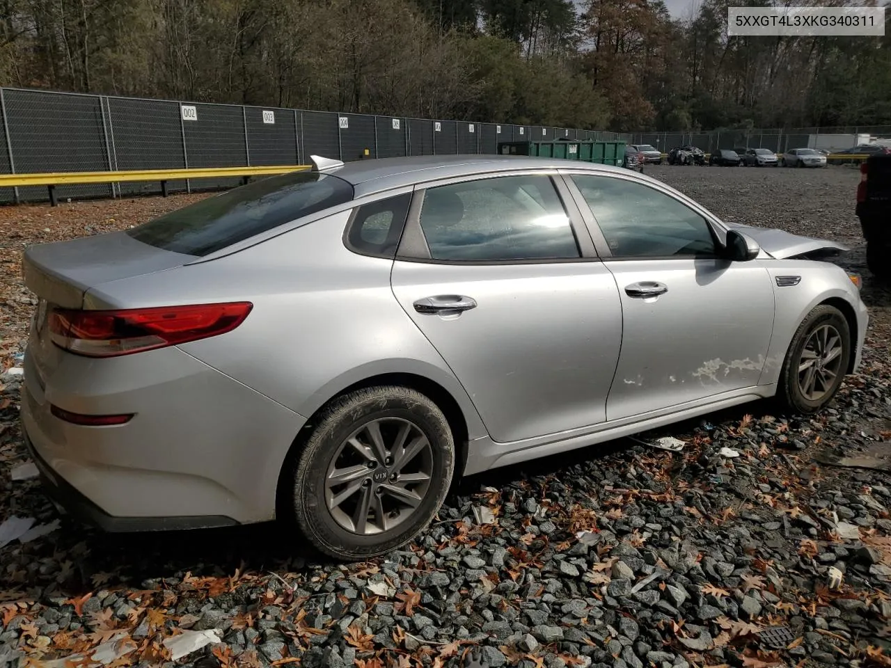 2019 Kia Optima Lx VIN: 5XXGT4L3XKG340311 Lot: 80936464