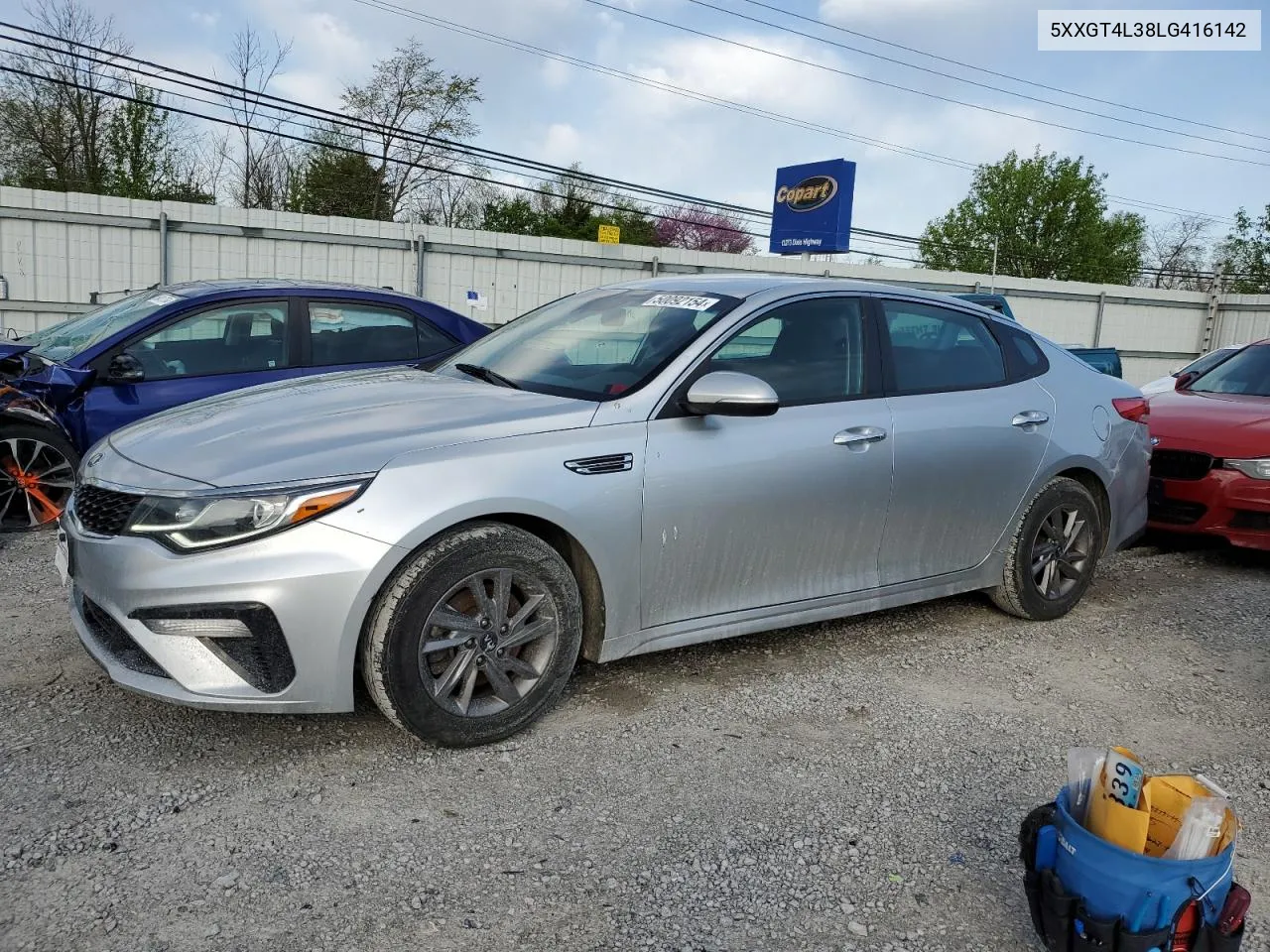 2020 Kia Optima Lx VIN: 5XXGT4L38LG416142 Lot: 50092154