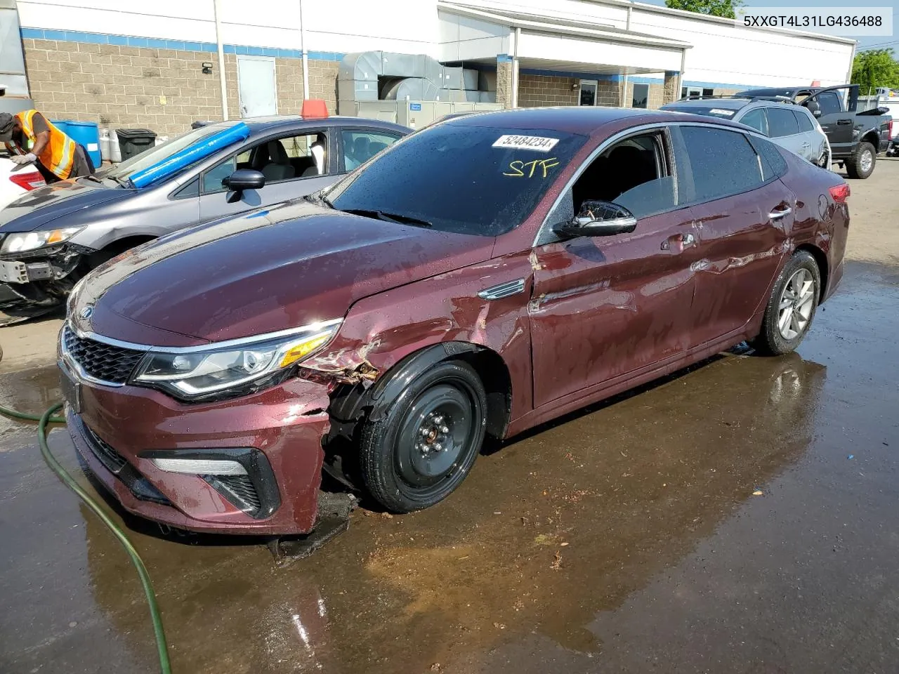 2020 Kia Optima Lx VIN: 5XXGT4L31LG436488 Lot: 52484234