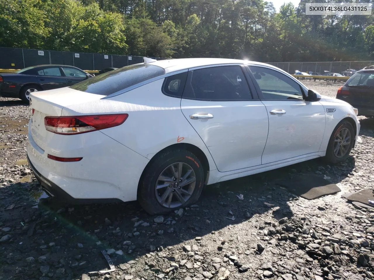 5XXGT4L36LG431125 2020 Kia Optima Lx