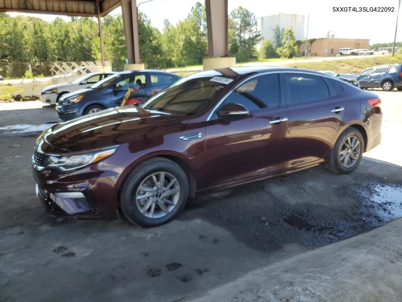 2020 Kia Optima Lx VIN: 5XXGT4L35LG422092 Lot: 64383794