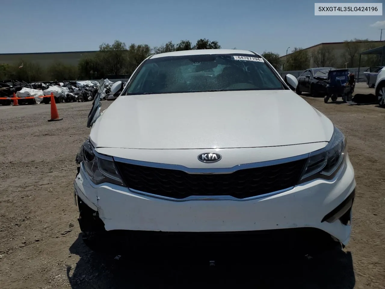 5XXGT4L35LG424196 2020 Kia Optima Lx