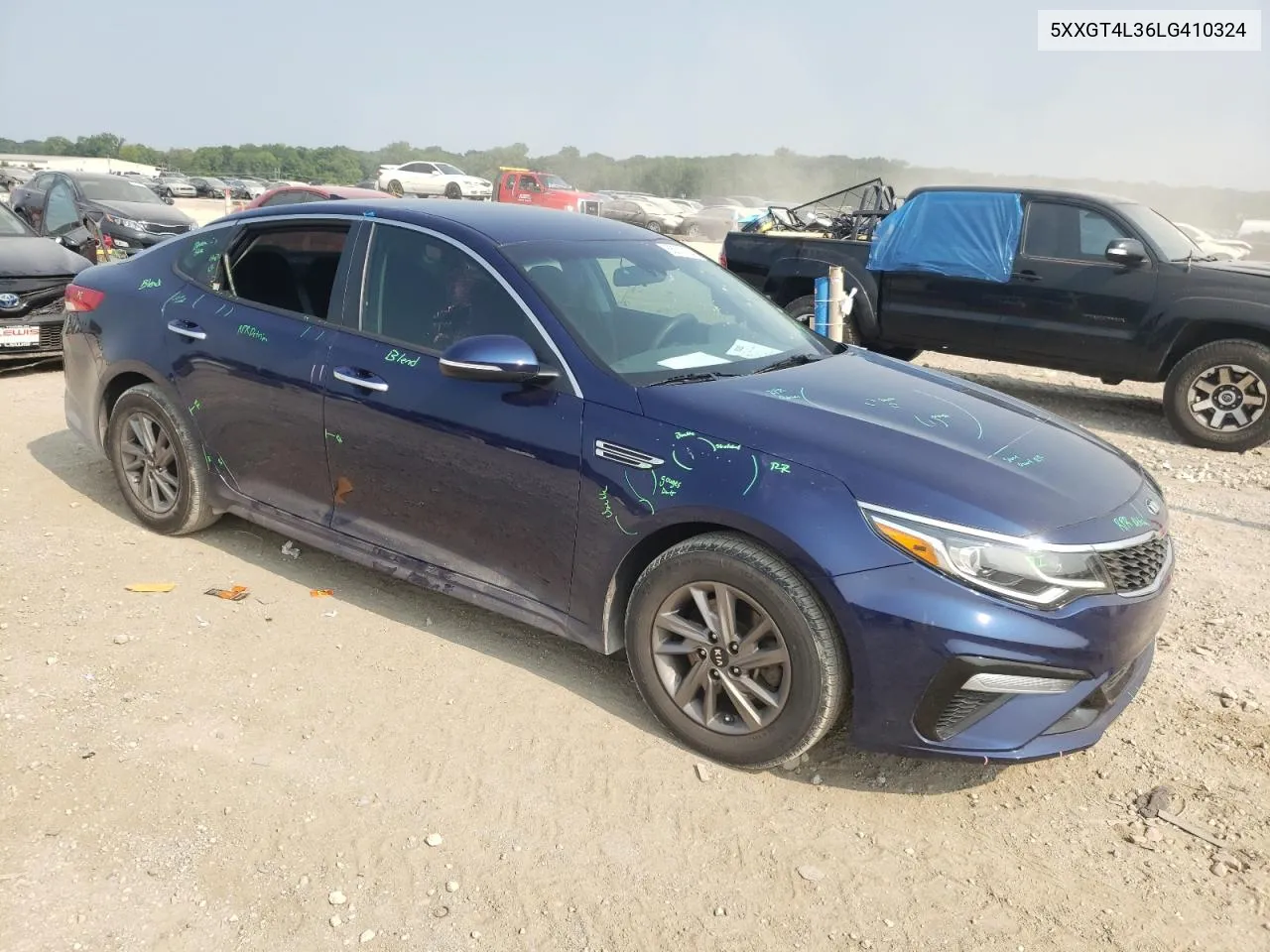 2020 Kia Optima Lx VIN: 5XXGT4L36LG410324 Lot: 65007434