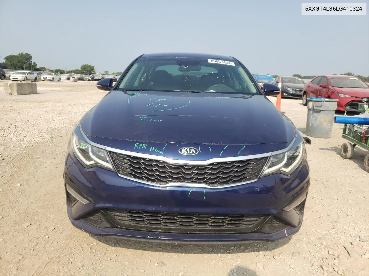 2020 Kia Optima Lx VIN: 5XXGT4L36LG410324 Lot: 65007434