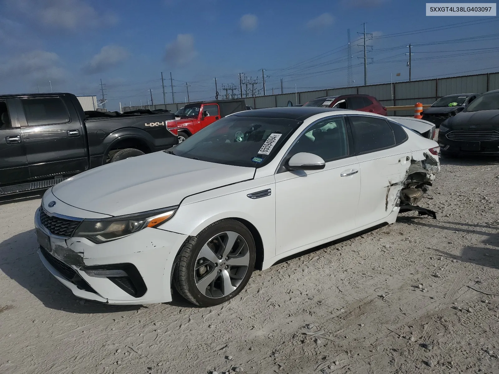 2020 Kia Optima Lx VIN: 5XXGT4L38LG403097 Lot: 65594094