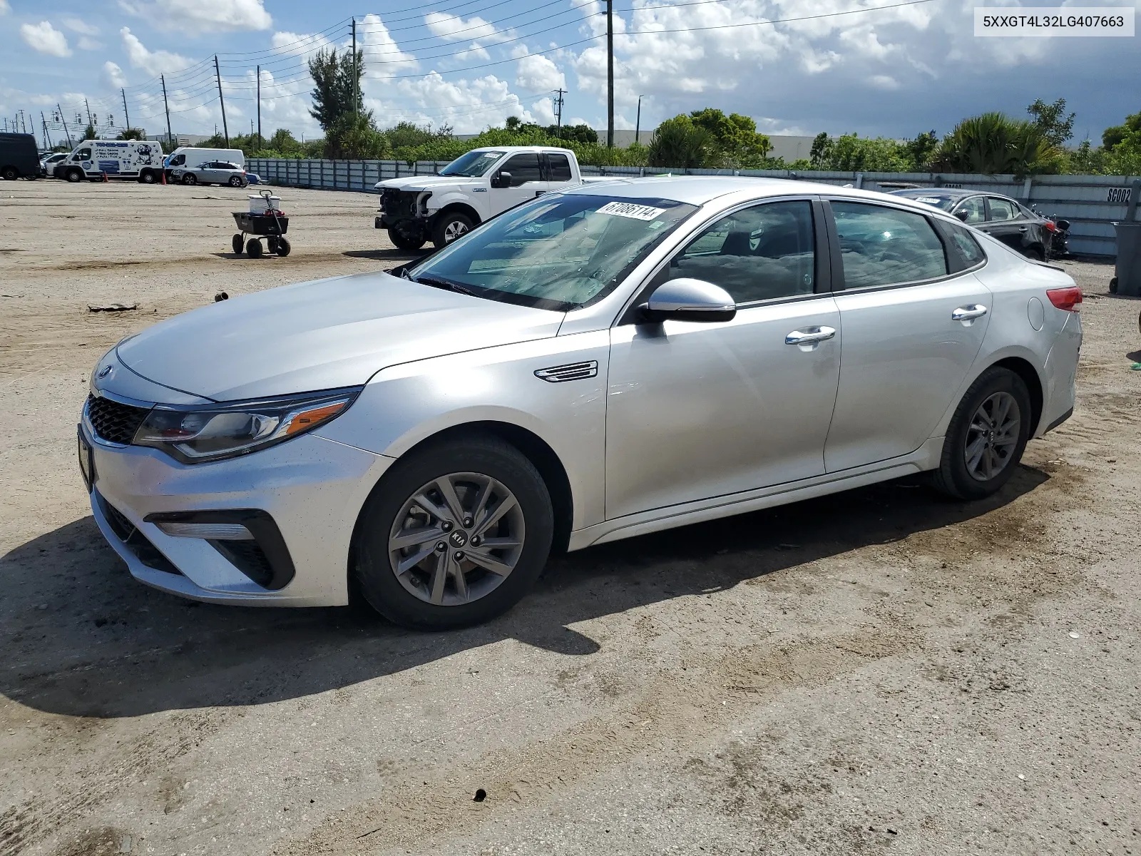 2020 Kia Optima Lx VIN: 5XXGT4L32LG407663 Lot: 67086114