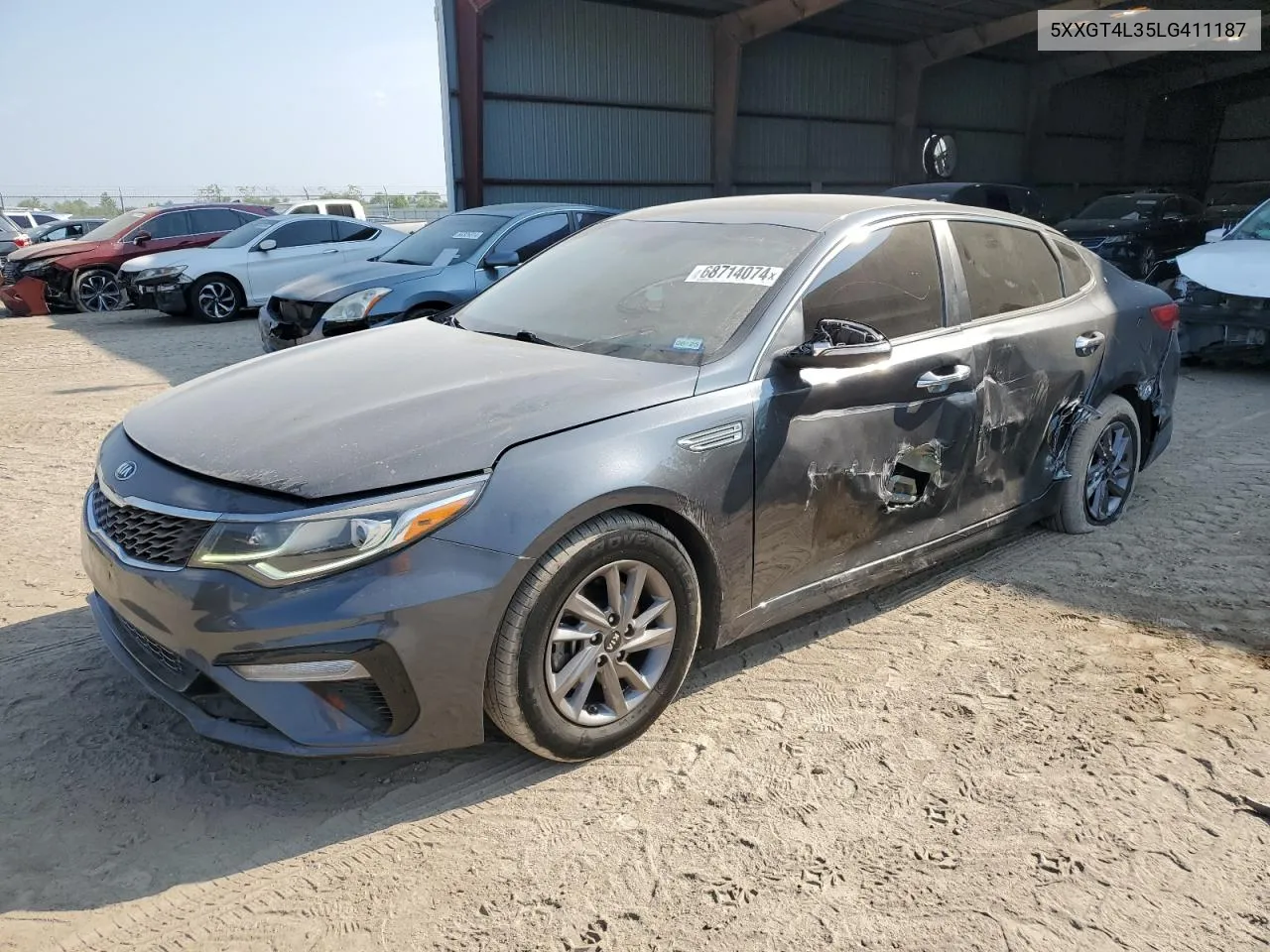 5XXGT4L35LG411187 2020 Kia Optima Lx