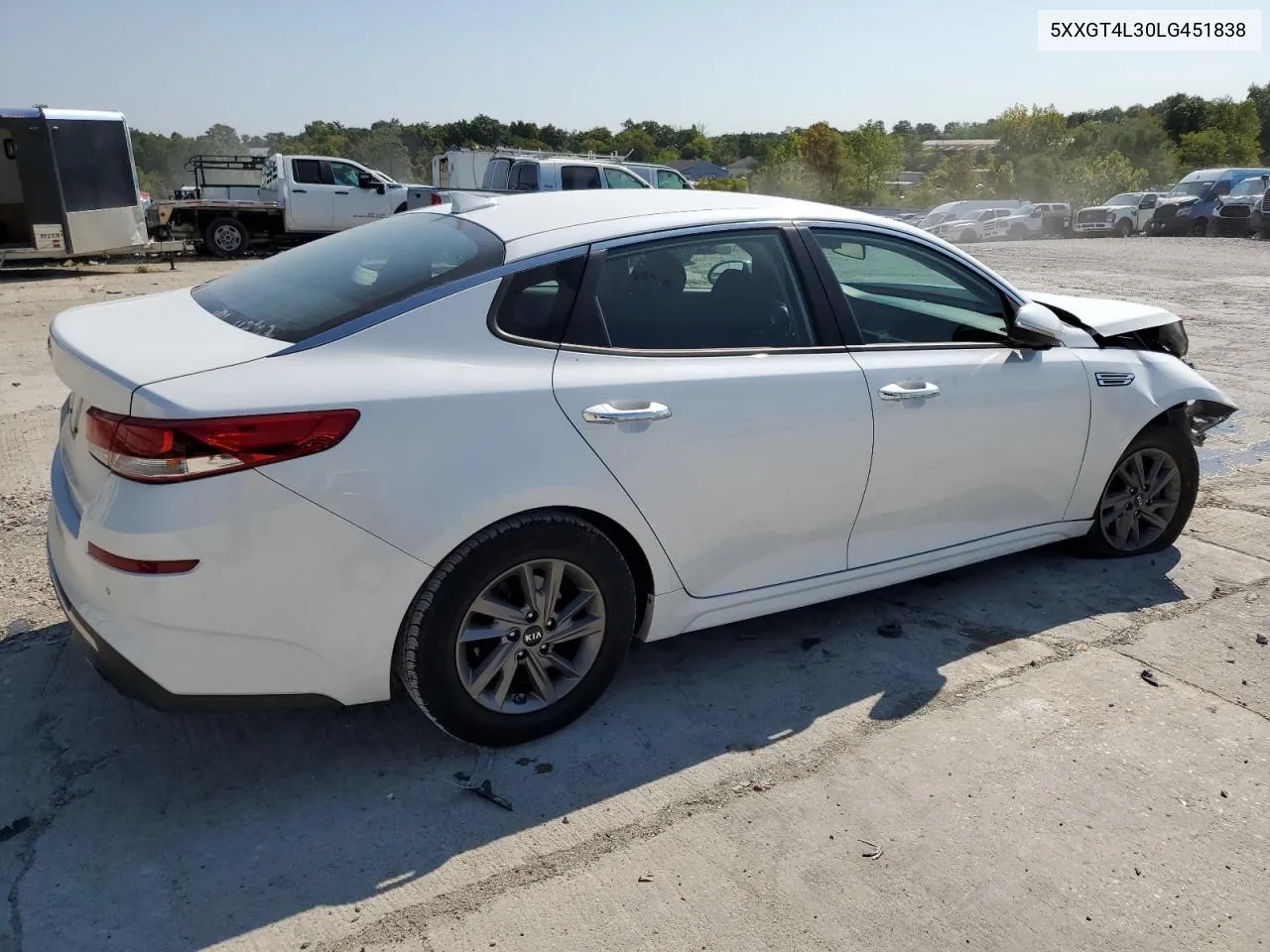 2020 Kia Optima Lx VIN: 5XXGT4L30LG451838 Lot: 70131344