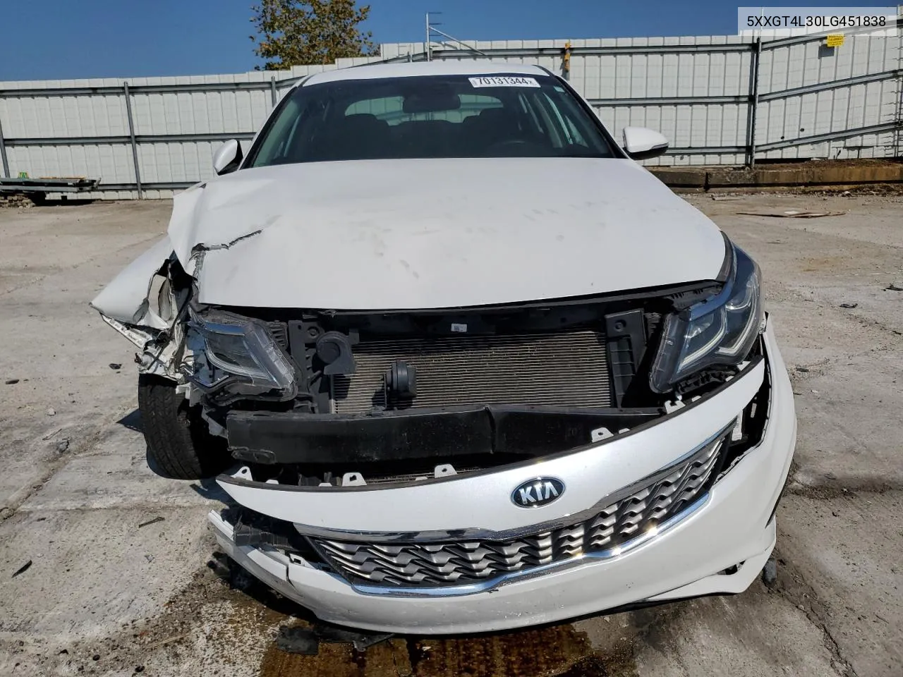 5XXGT4L30LG451838 2020 Kia Optima Lx