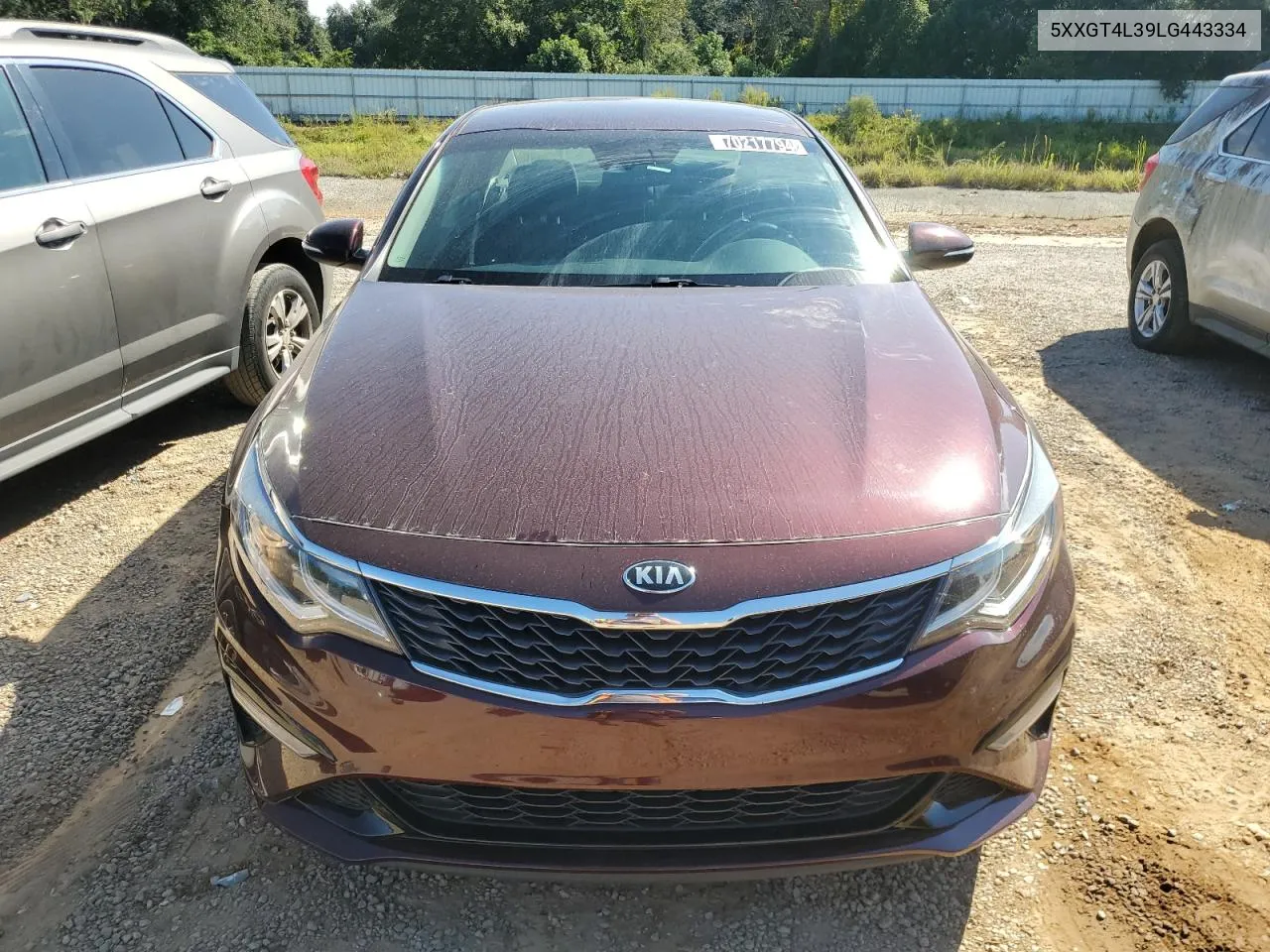 2020 Kia Optima Lx VIN: 5XXGT4L39LG443334 Lot: 70217794