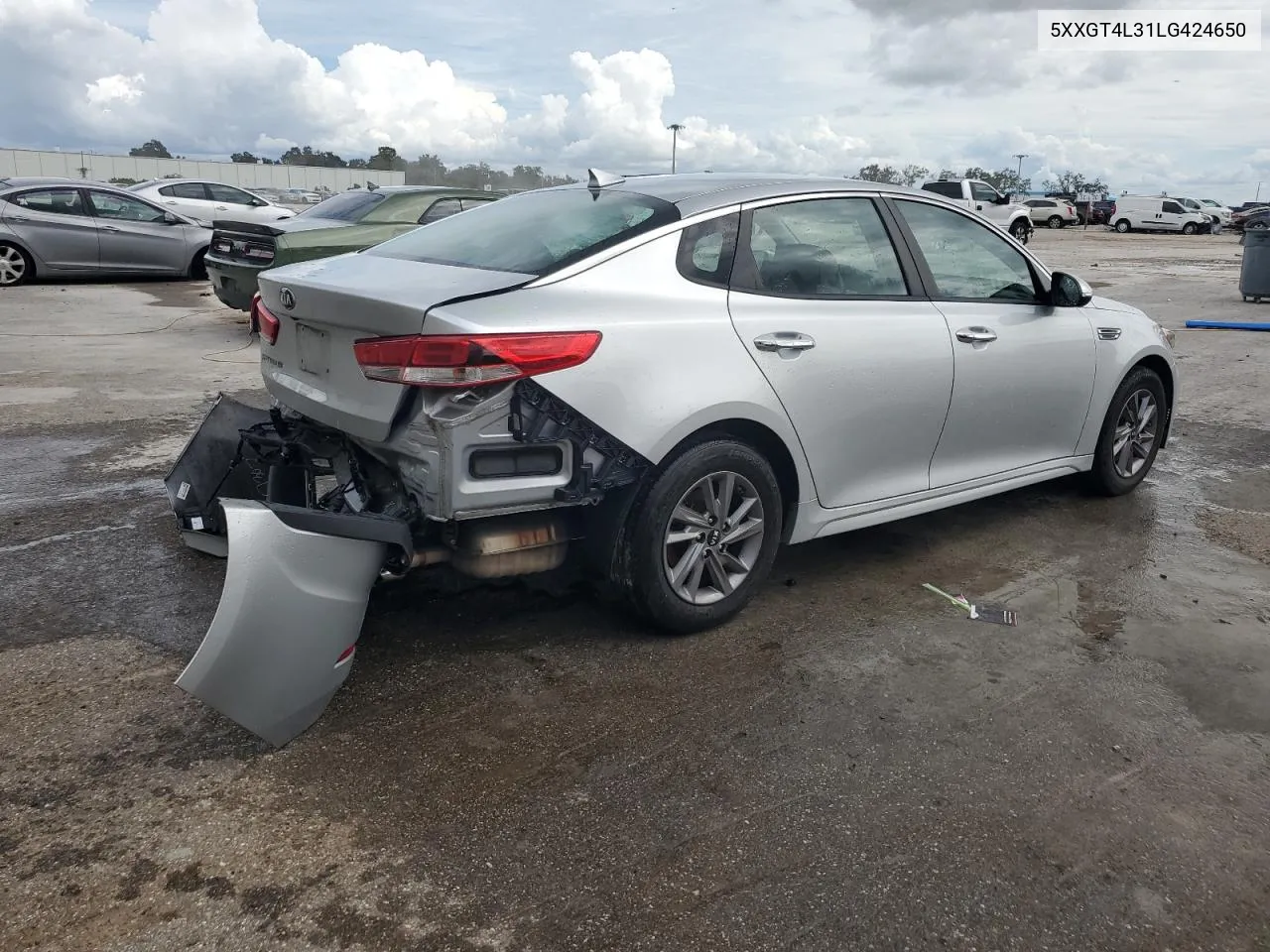 2020 Kia Optima Lx VIN: 5XXGT4L31LG424650 Lot: 70845244