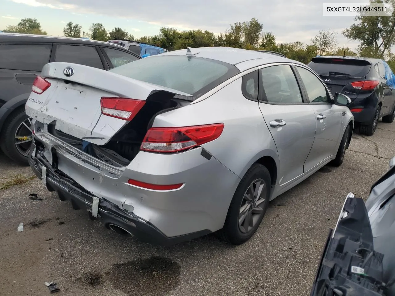 2020 Kia Optima Lx VIN: 5XXGT4L32LG449511 Lot: 71091554