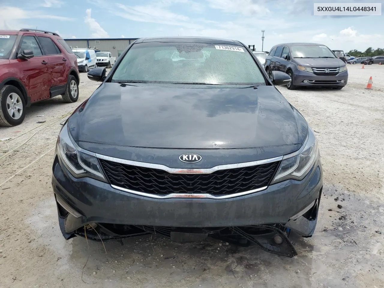 5XXGU4L14LG448341 2020 Kia Optima Ex