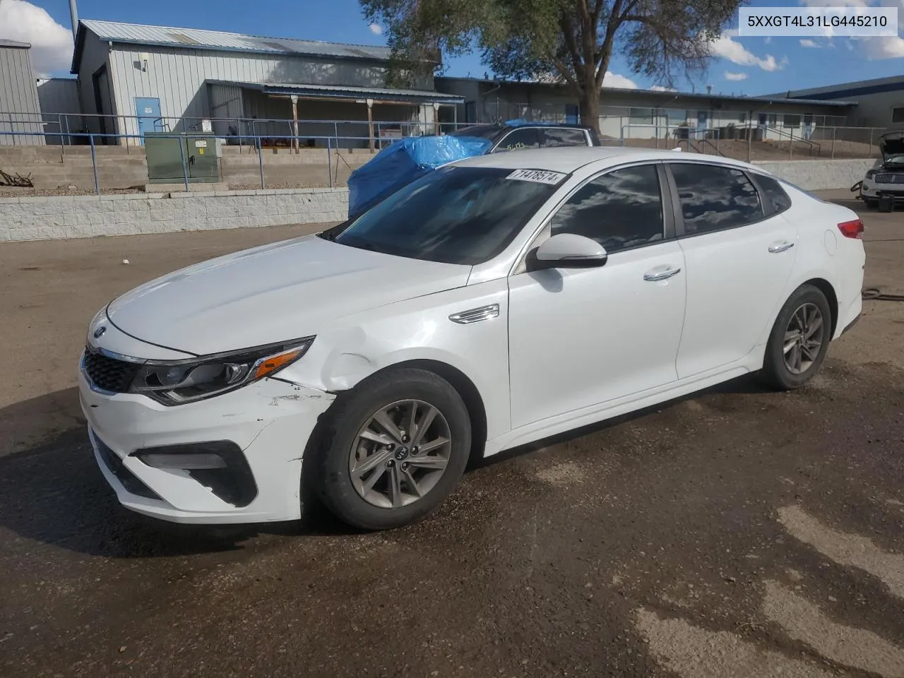 2020 Kia Optima Lx VIN: 5XXGT4L31LG445210 Lot: 71478574