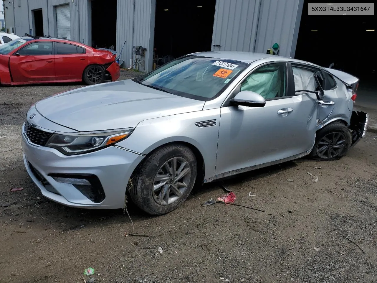 2020 Kia Optima Lx VIN: 5XXGT4L33LG431647 Lot: 71527164