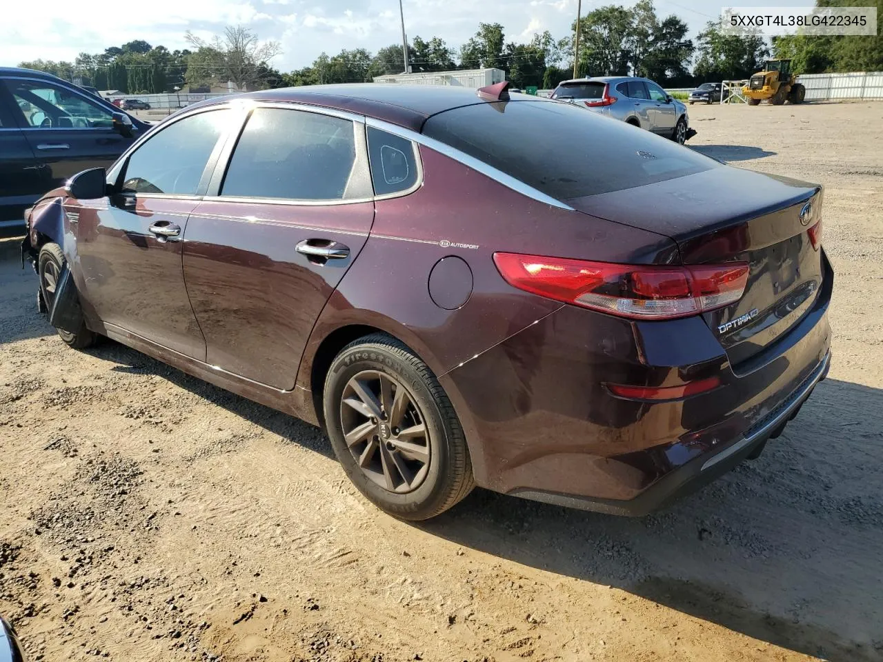 2020 Kia Optima Lx VIN: 5XXGT4L38LG422345 Lot: 72226244