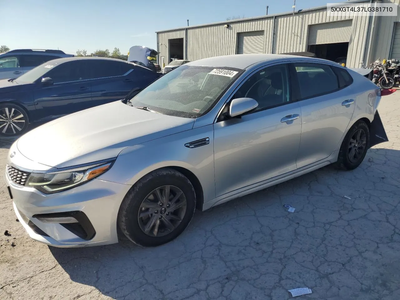 2020 Kia Optima Lx VIN: 5XXGT4L37LG381710 Lot: 72591004