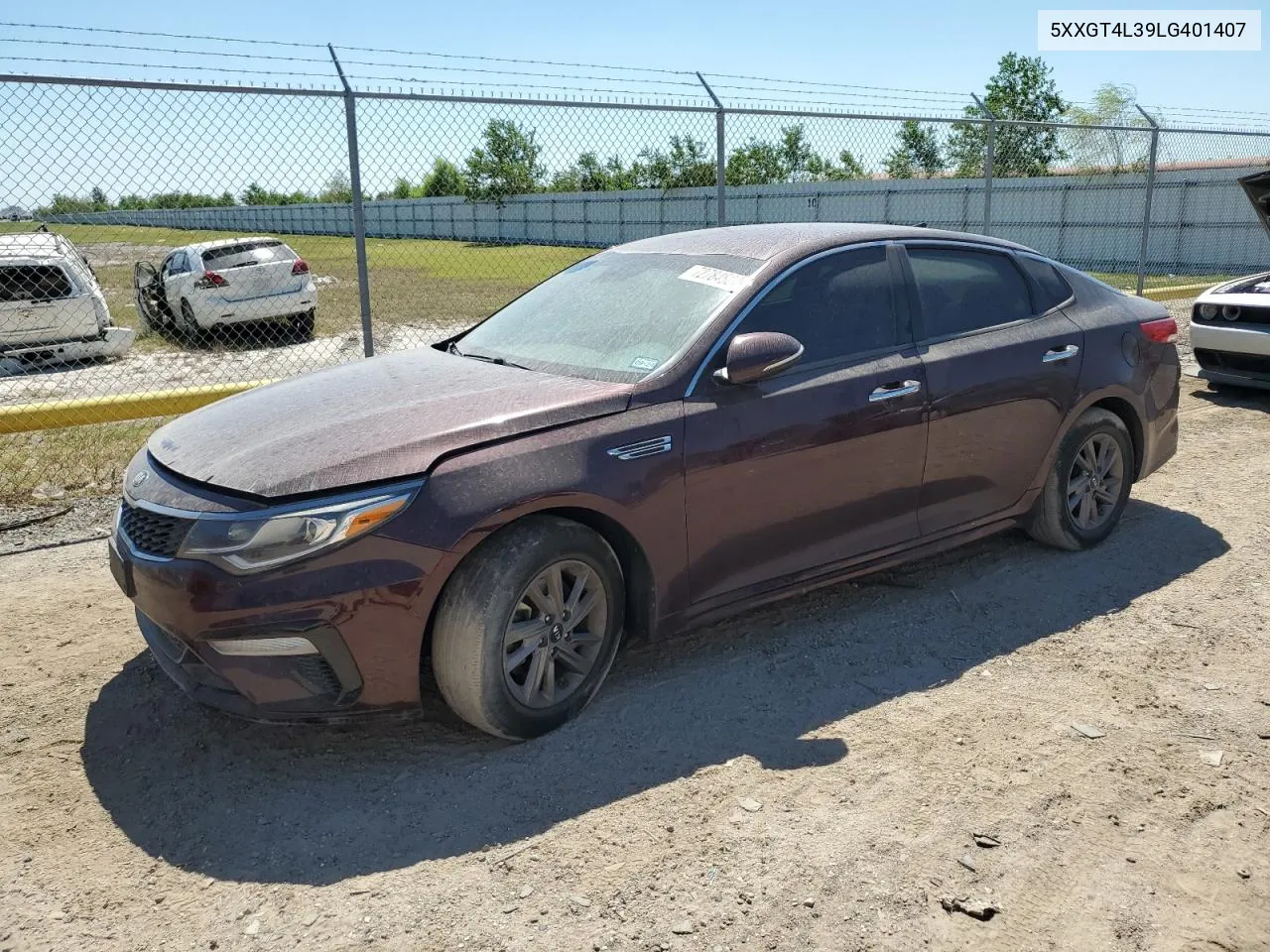 5XXGT4L39LG401407 2020 Kia Optima Lx