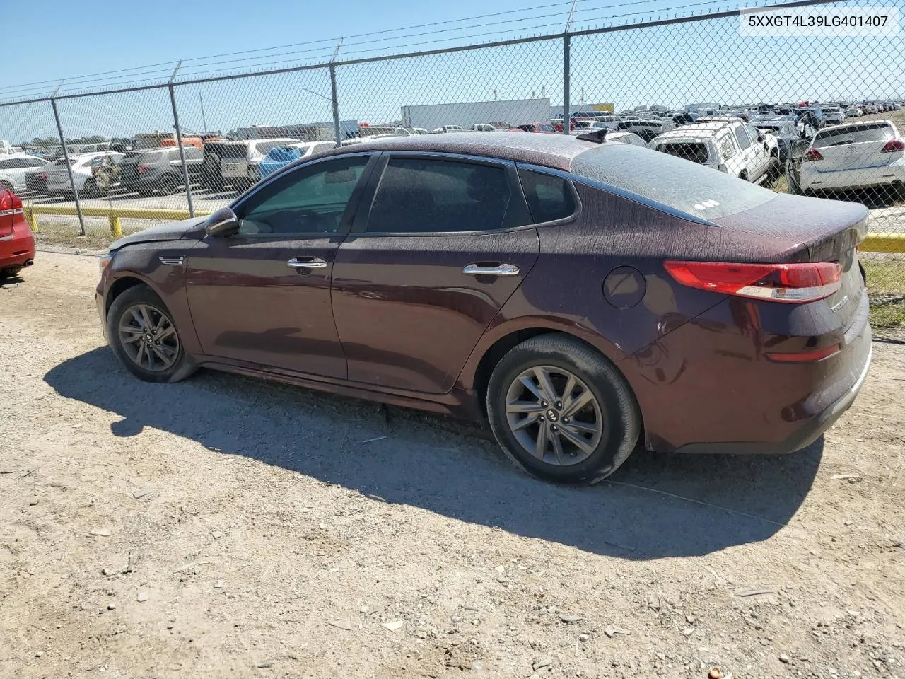 5XXGT4L39LG401407 2020 Kia Optima Lx