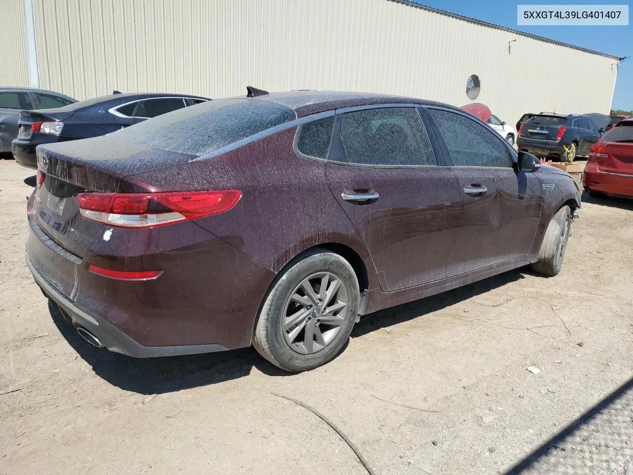 5XXGT4L39LG401407 2020 Kia Optima Lx